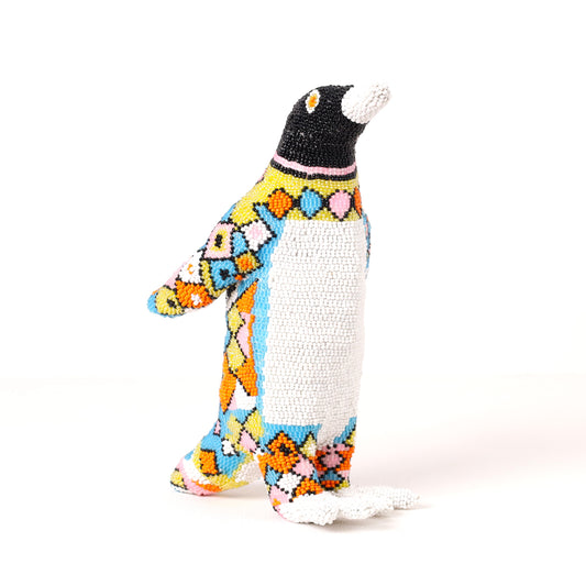 beaded penguin art