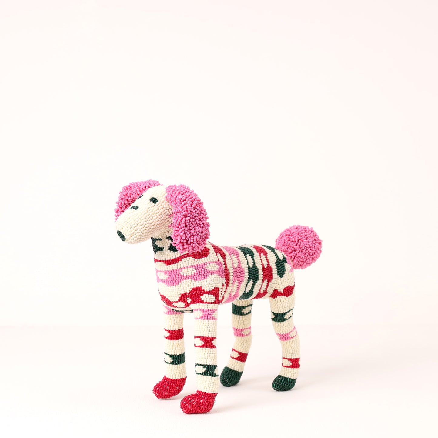 beaded poodle art