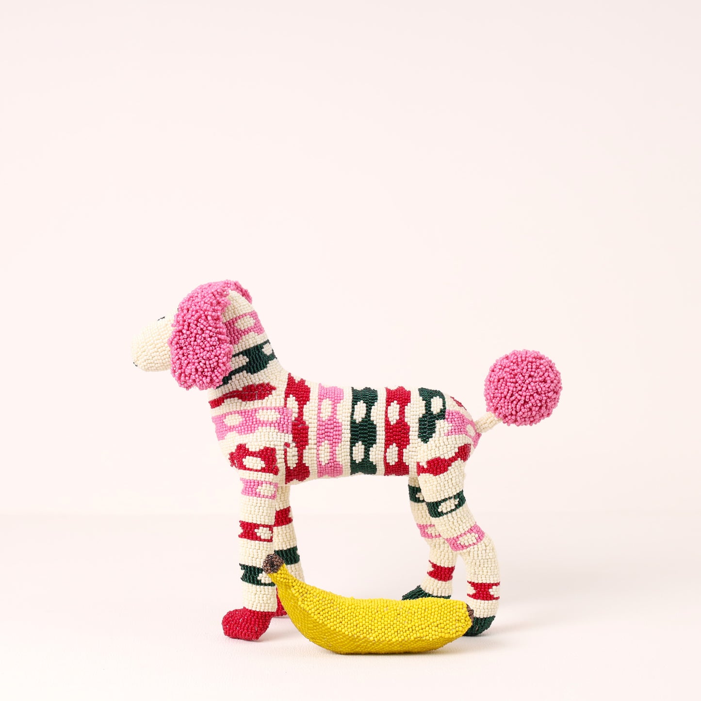 beaded poodle art