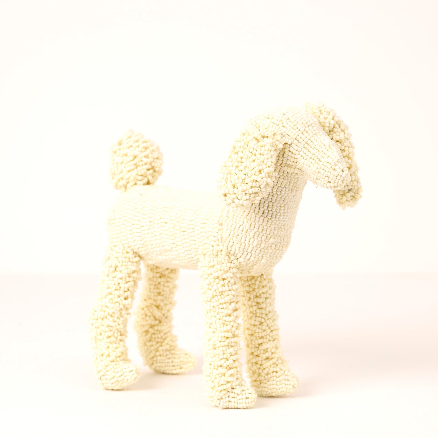 beaded poodle art