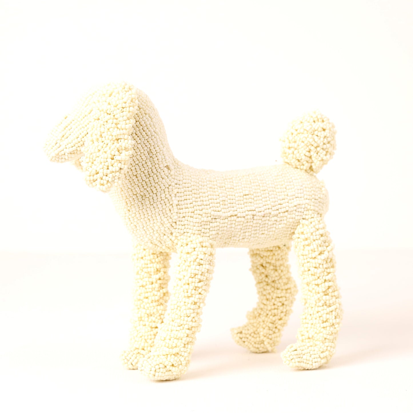 beaded poodle art