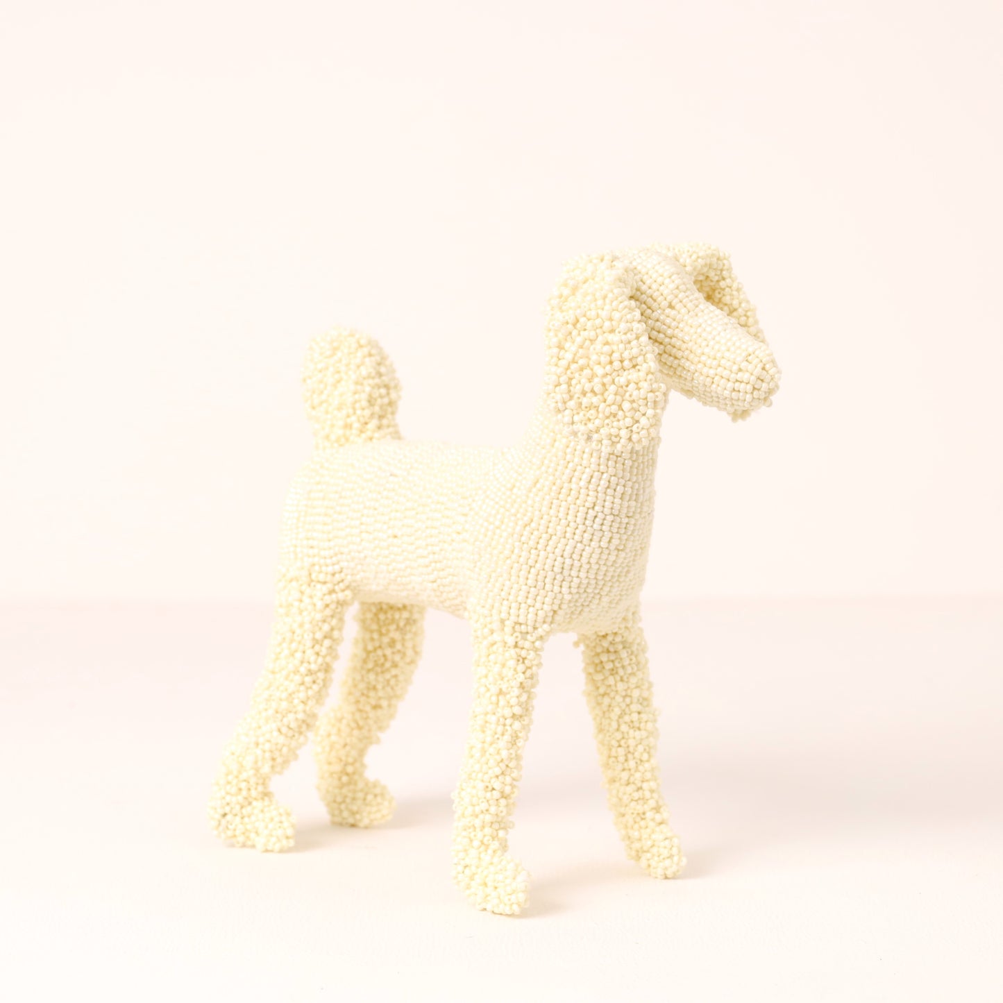 beaded poodle art