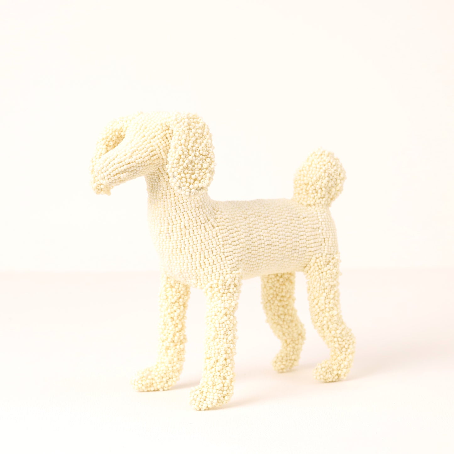 beaded poodle art