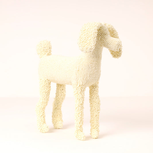beaded poodle art