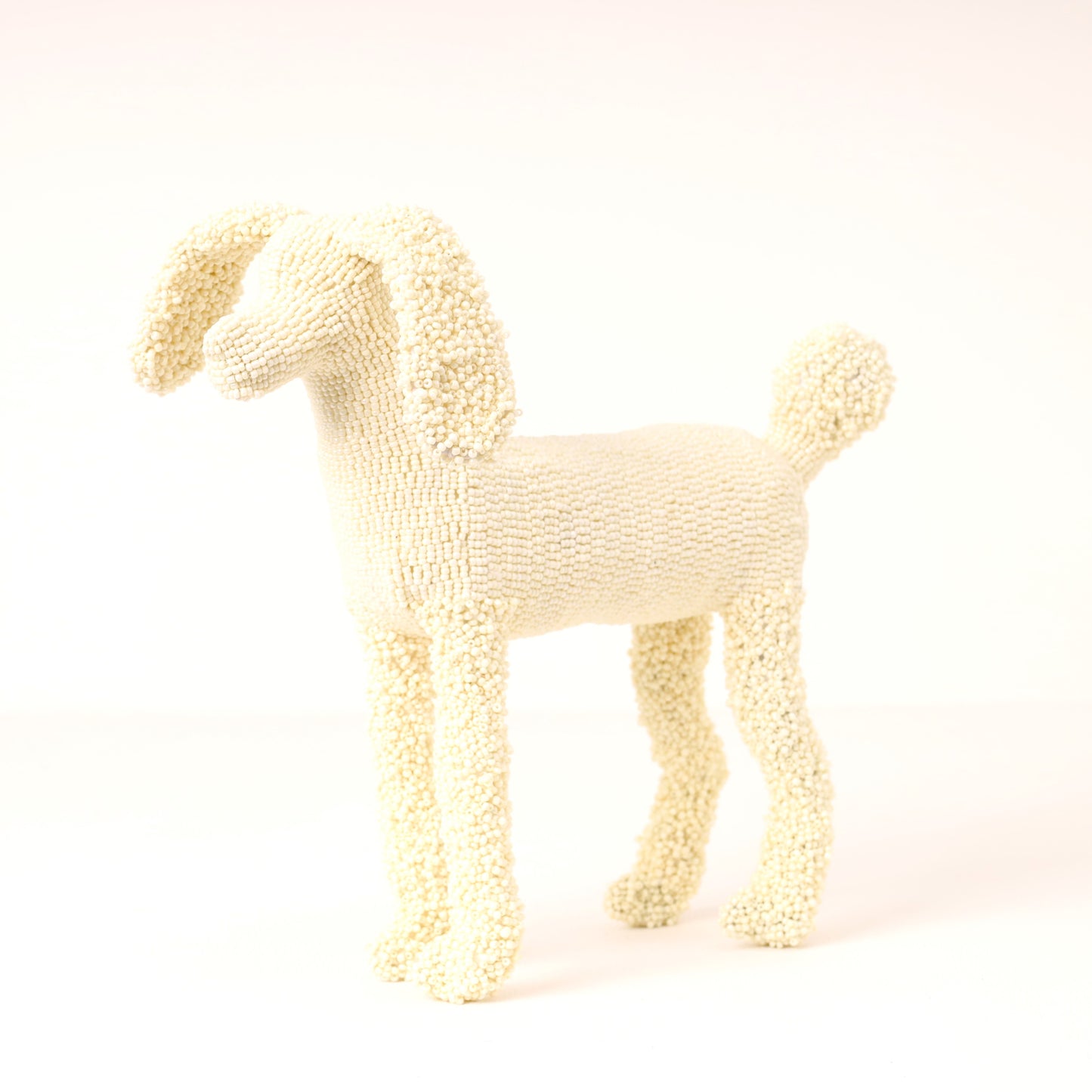 beaded poodle art