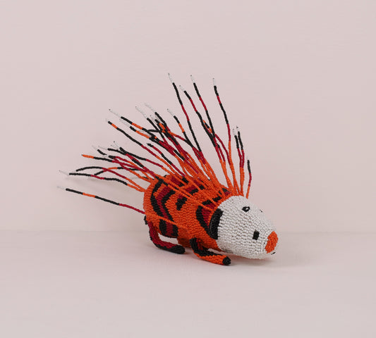 beaded porcupine art