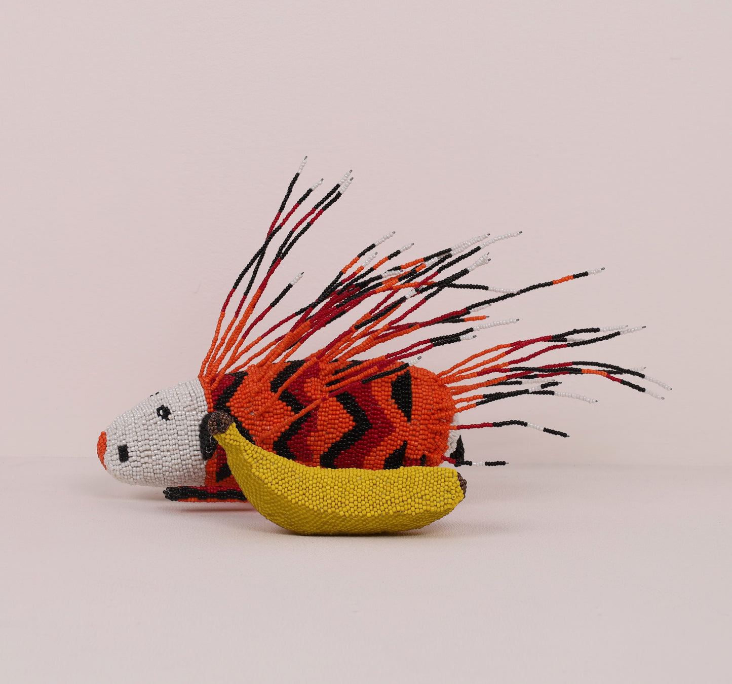 beaded porcupine art