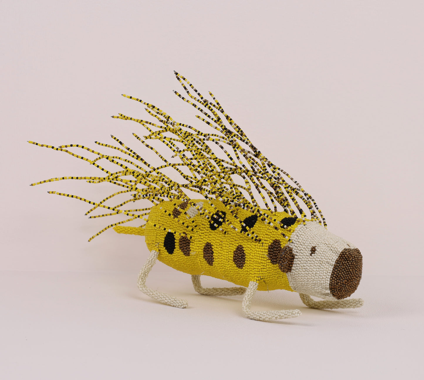 beaded porcupine art