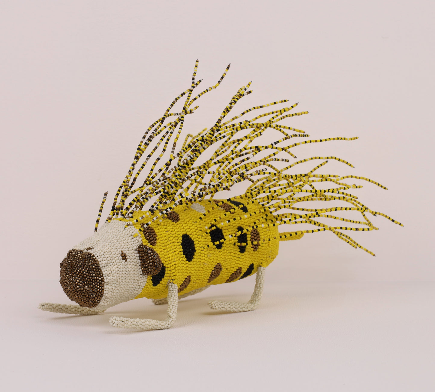 beaded porcupine art