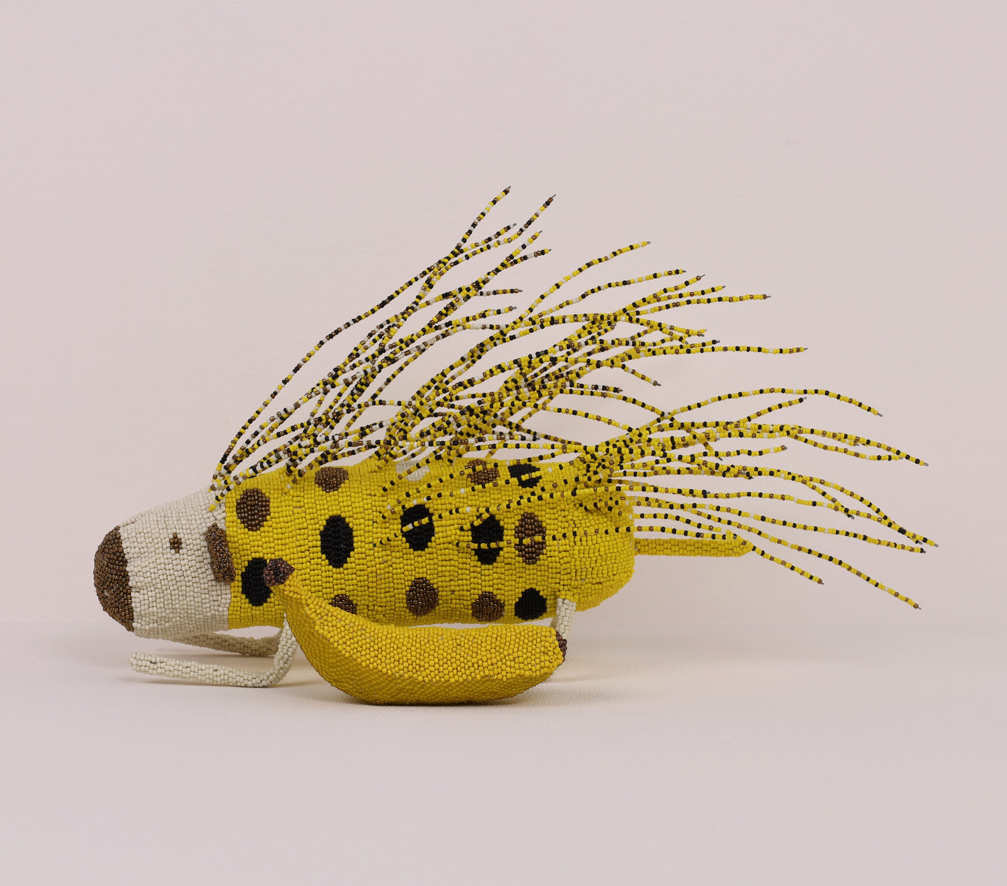 beaded porcupine art