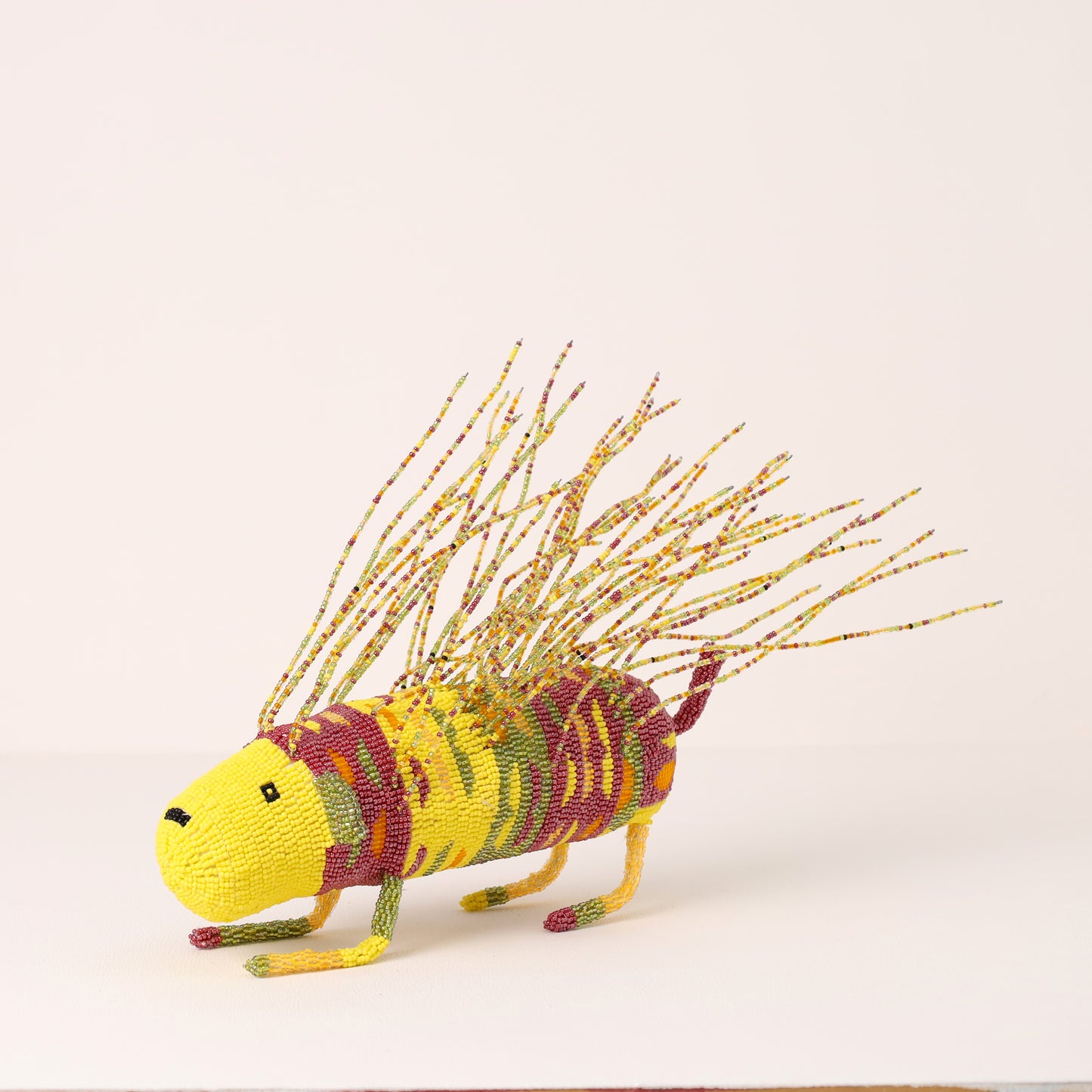 beaded porcupine art
