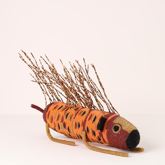 beaded porcupine art