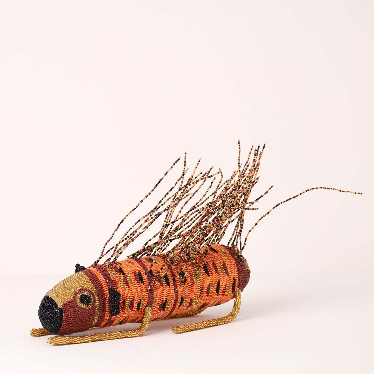beaded porcupine art