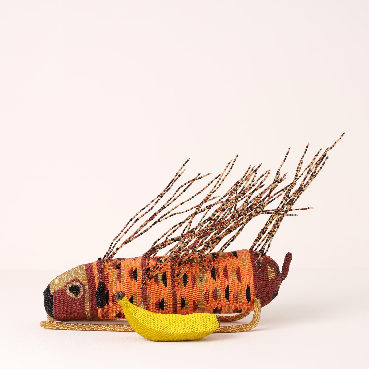 beaded porcupine art
