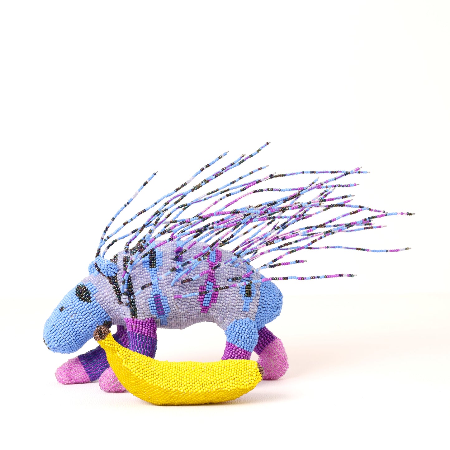 beaded porcupine art