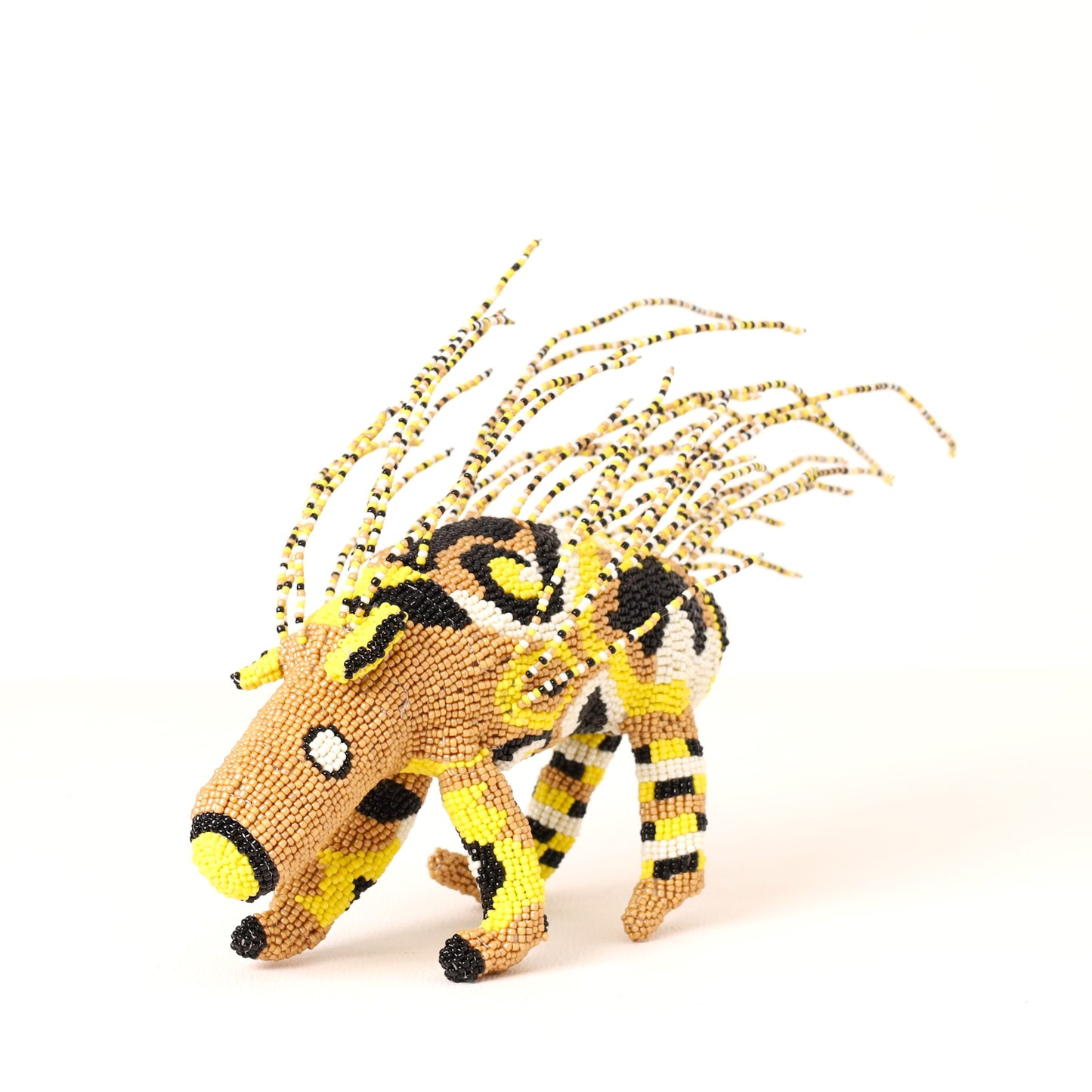 beaded porcupine art