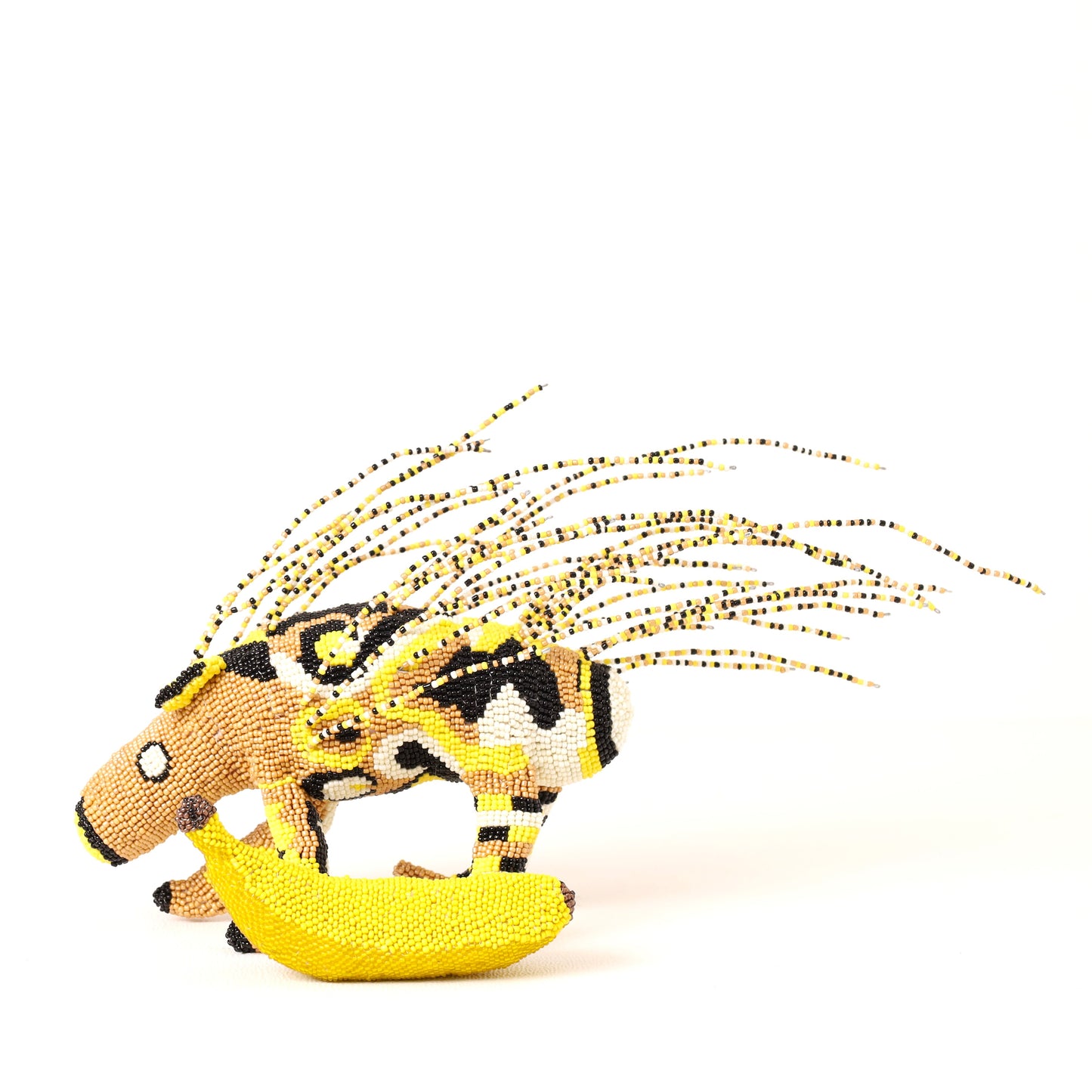 beaded porcupine art