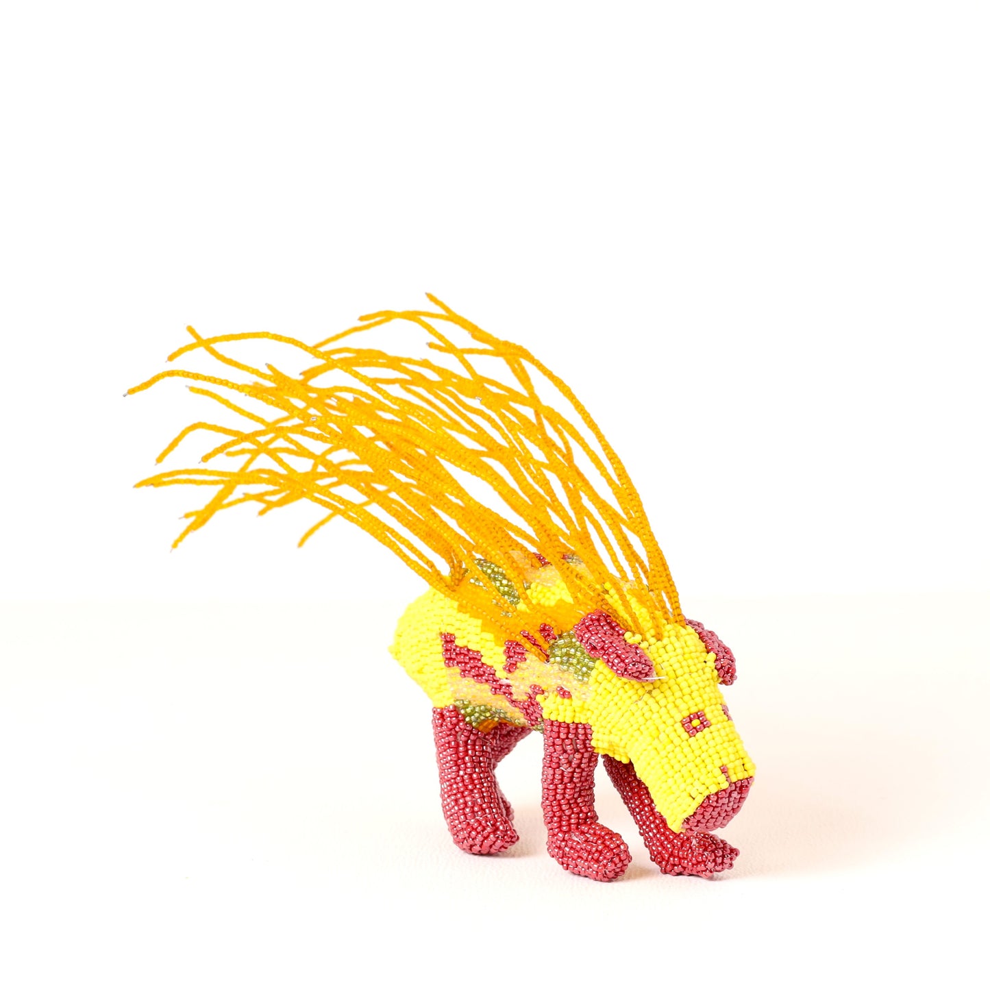 beaded porcupine art