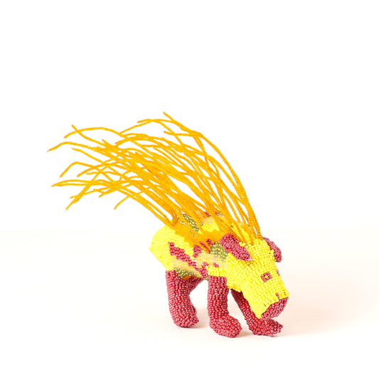 beaded porcupine art