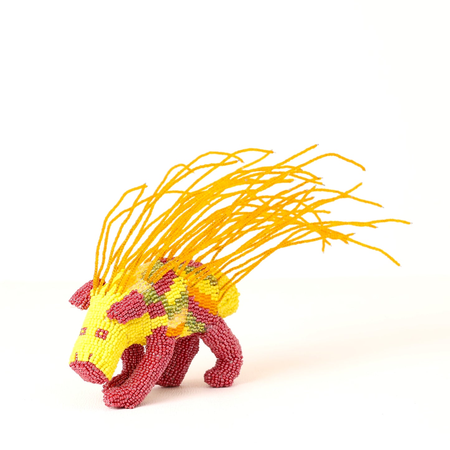 beaded porcupine art