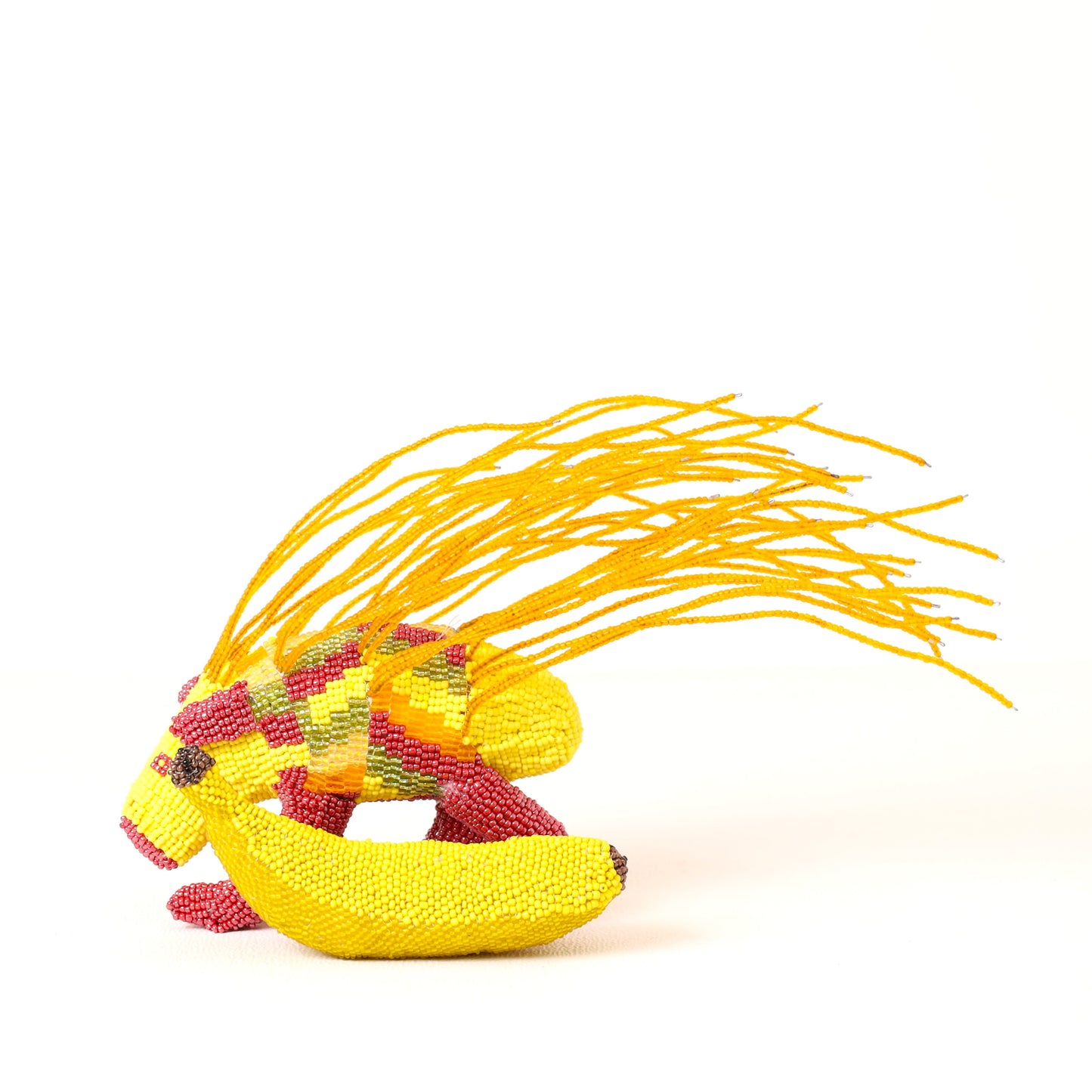 beaded porcupine art