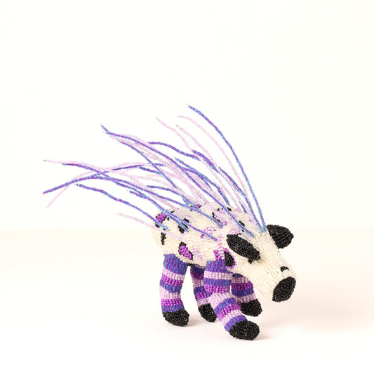 beaded porcupine art