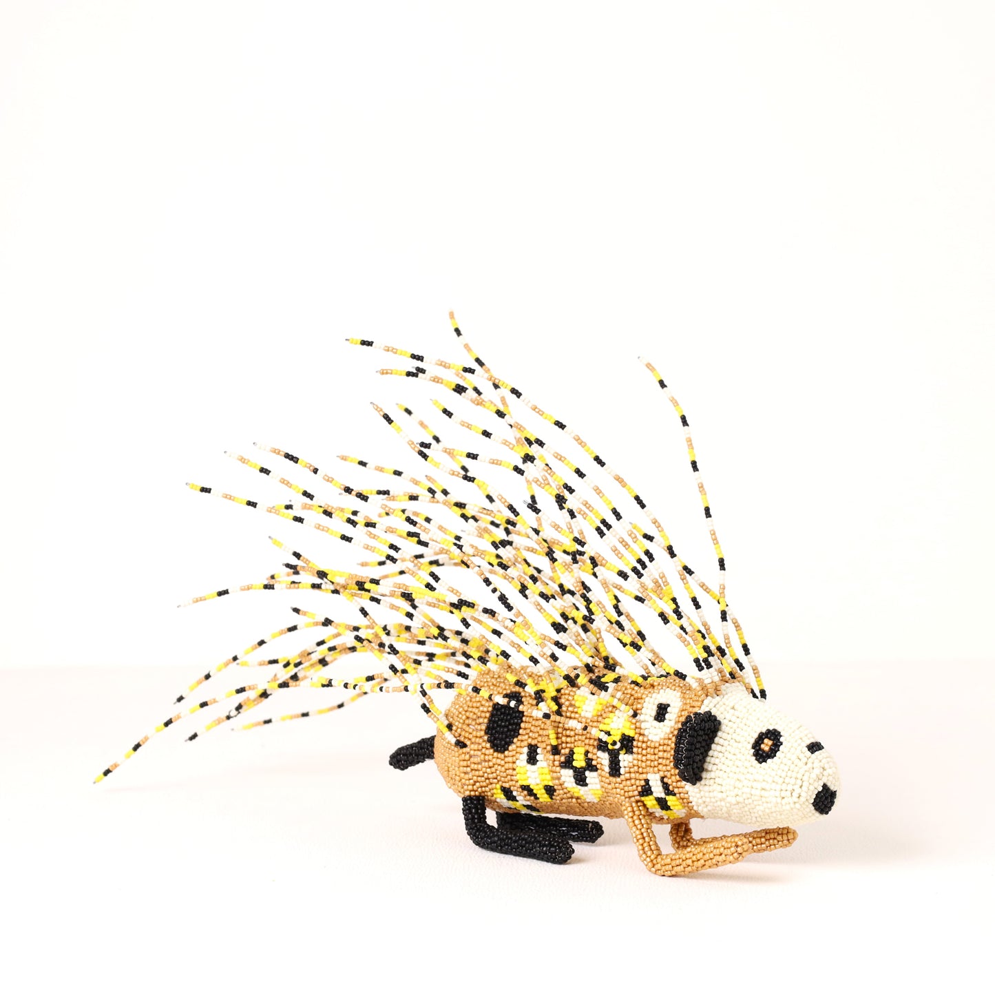 beaded porcupine art