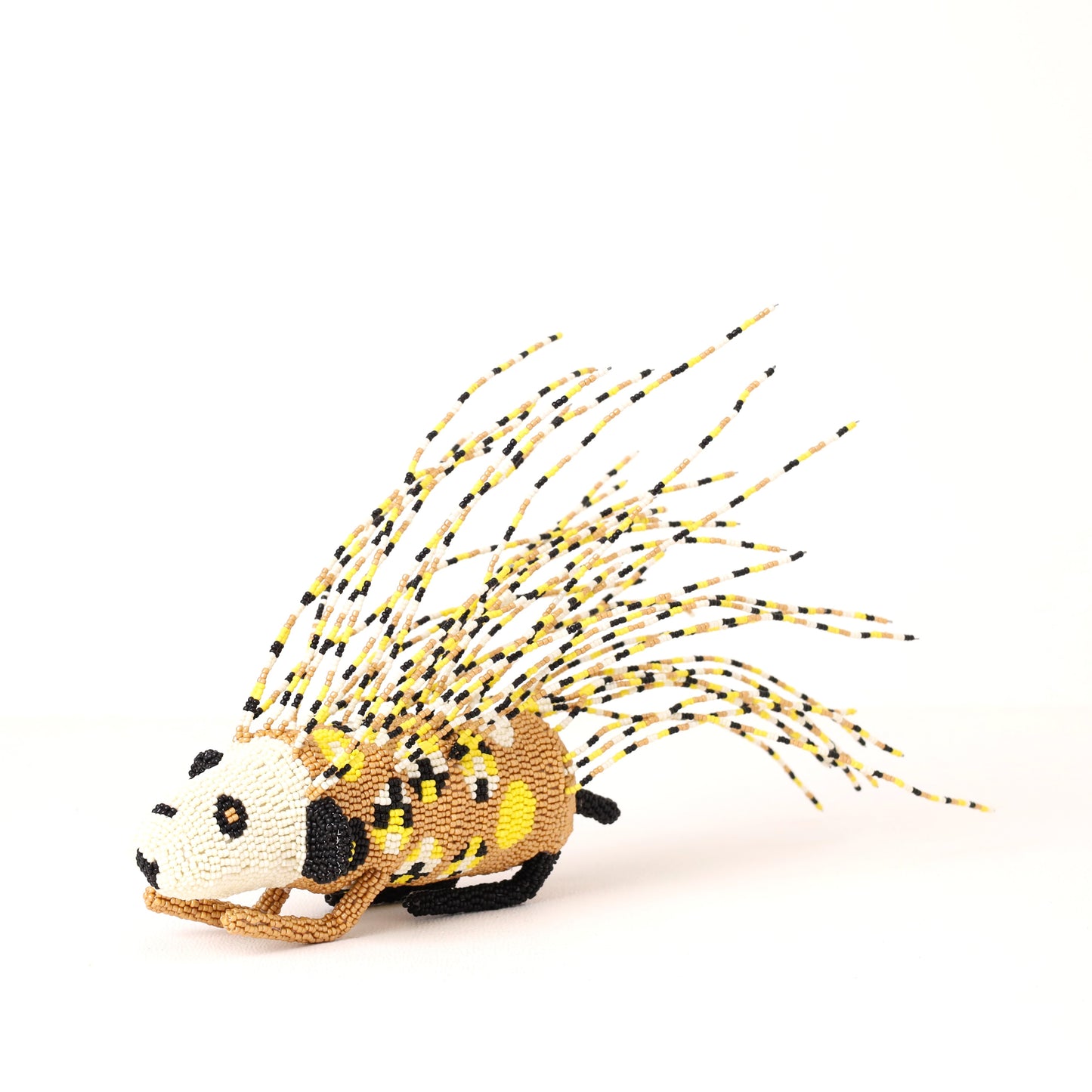 beaded porcupine art