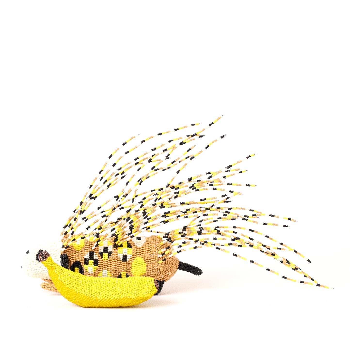 beaded porcupine art