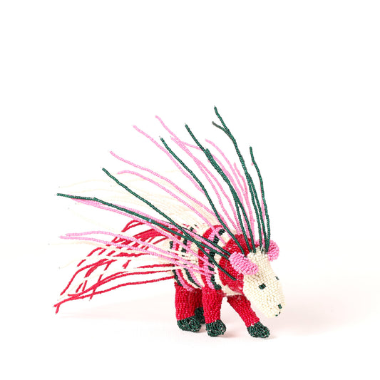 beaded porcupine art