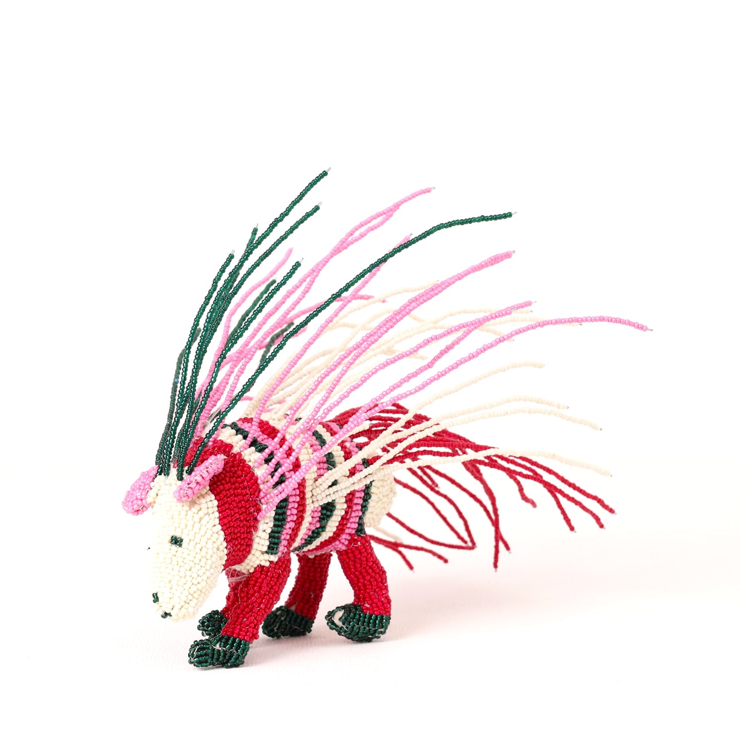 beaded porcupine art