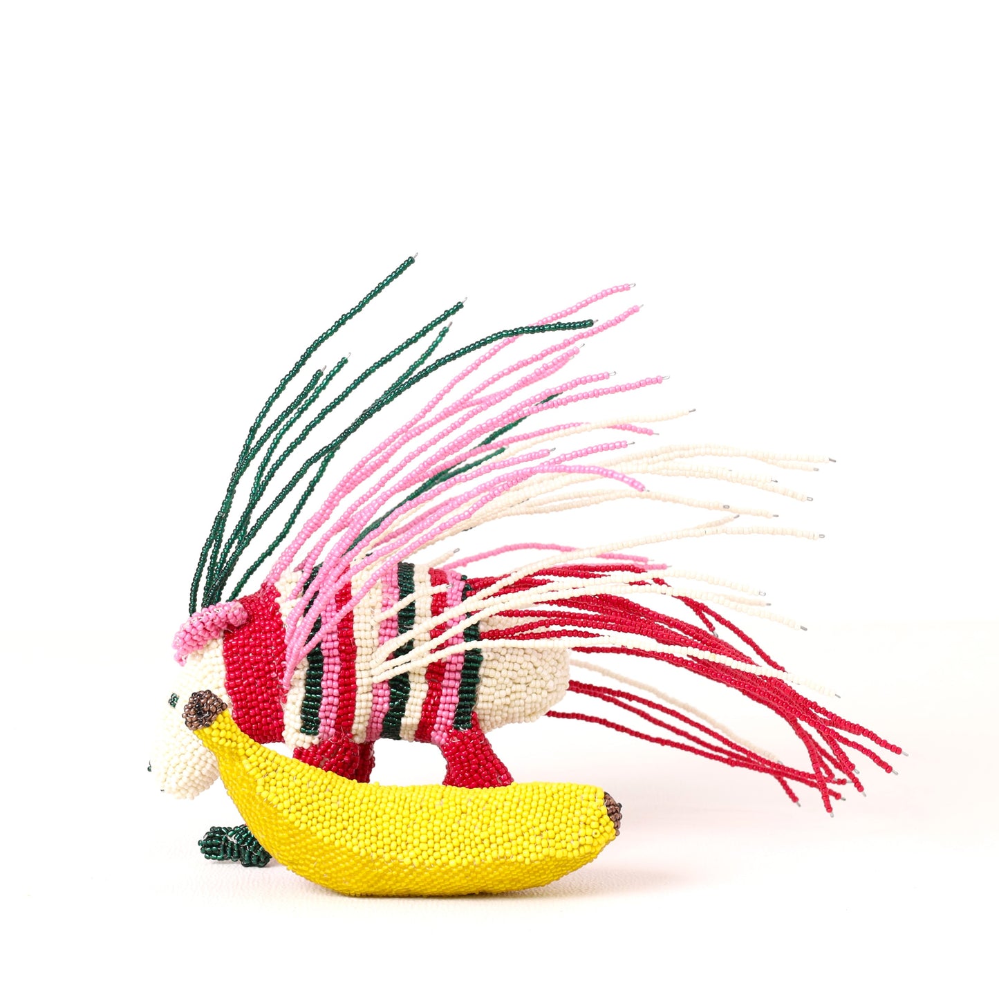 beaded porcupine art