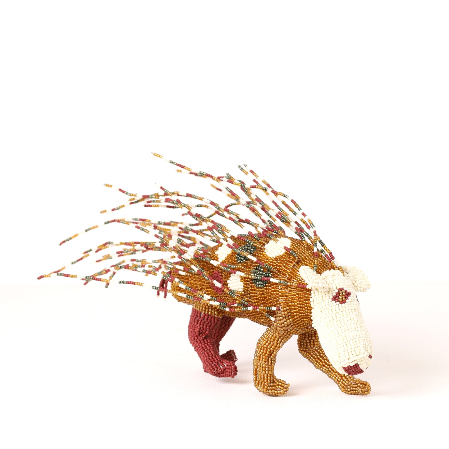 beaded porcupine art