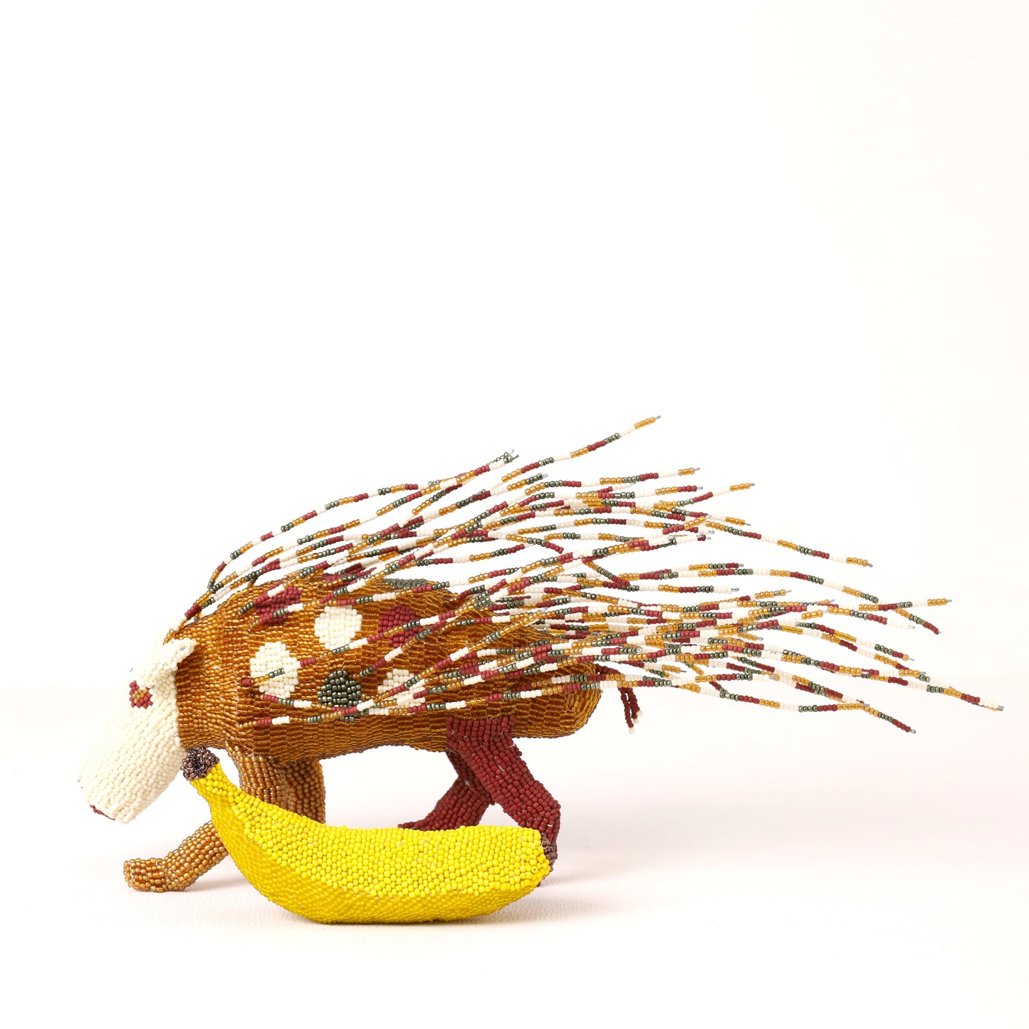 beaded porcupine art