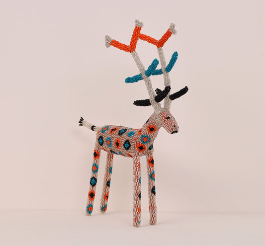 beaded reindeer art