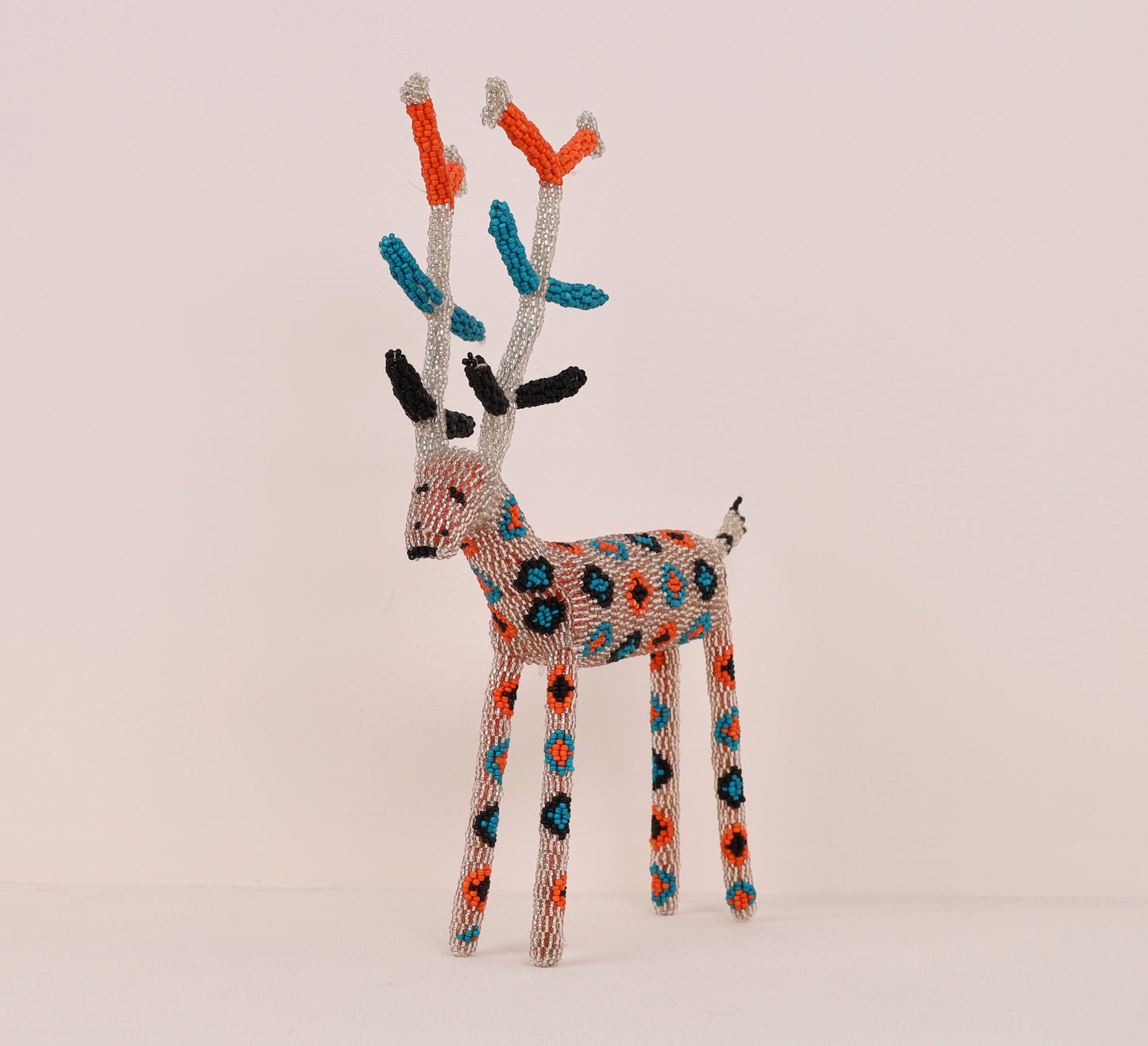 beaded reindeer art