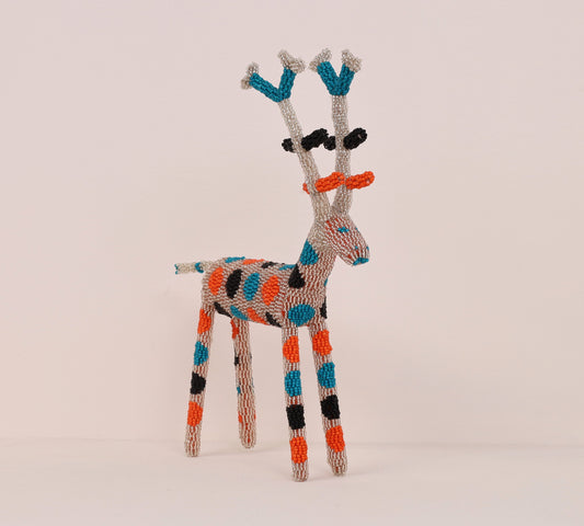 beaded reindeer art