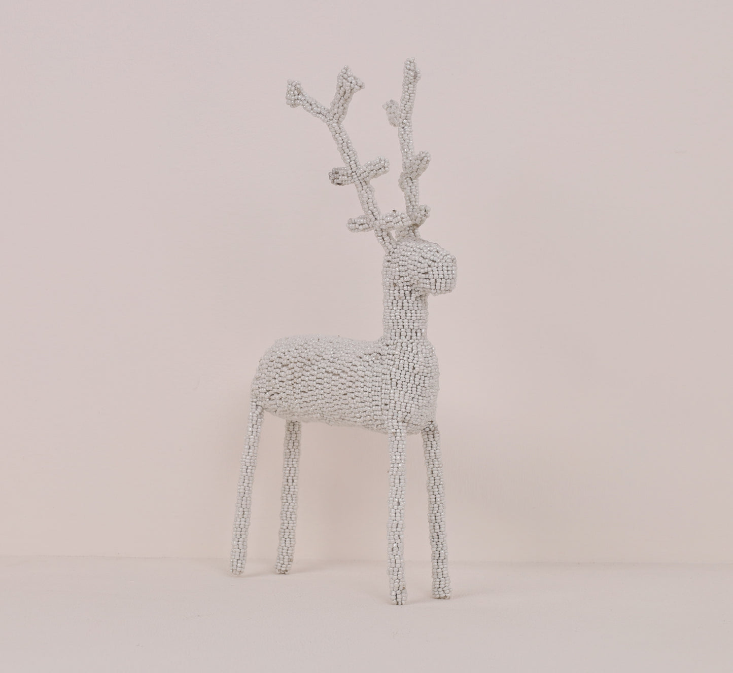beaded reindeer art
