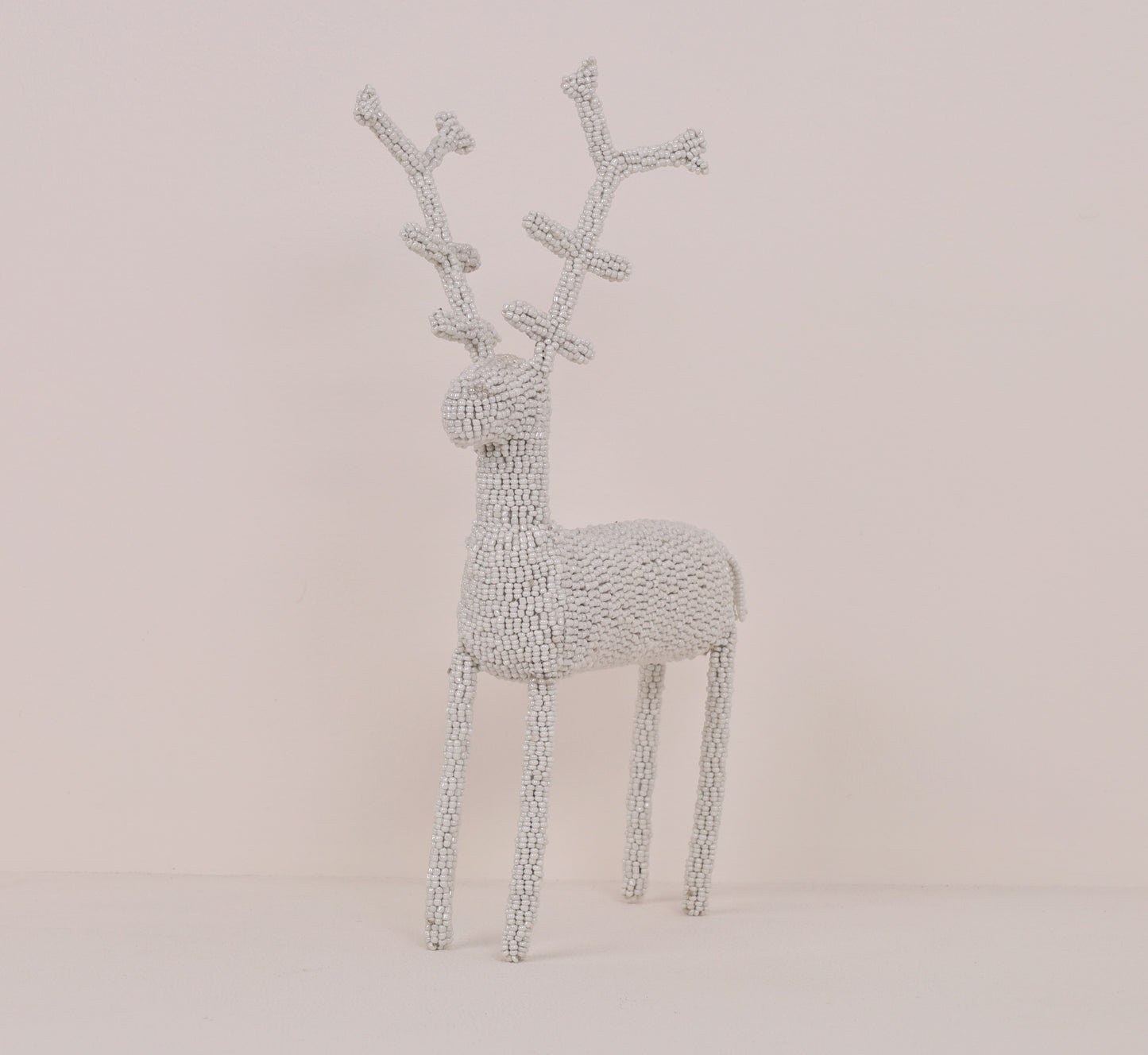 beaded reindeer art