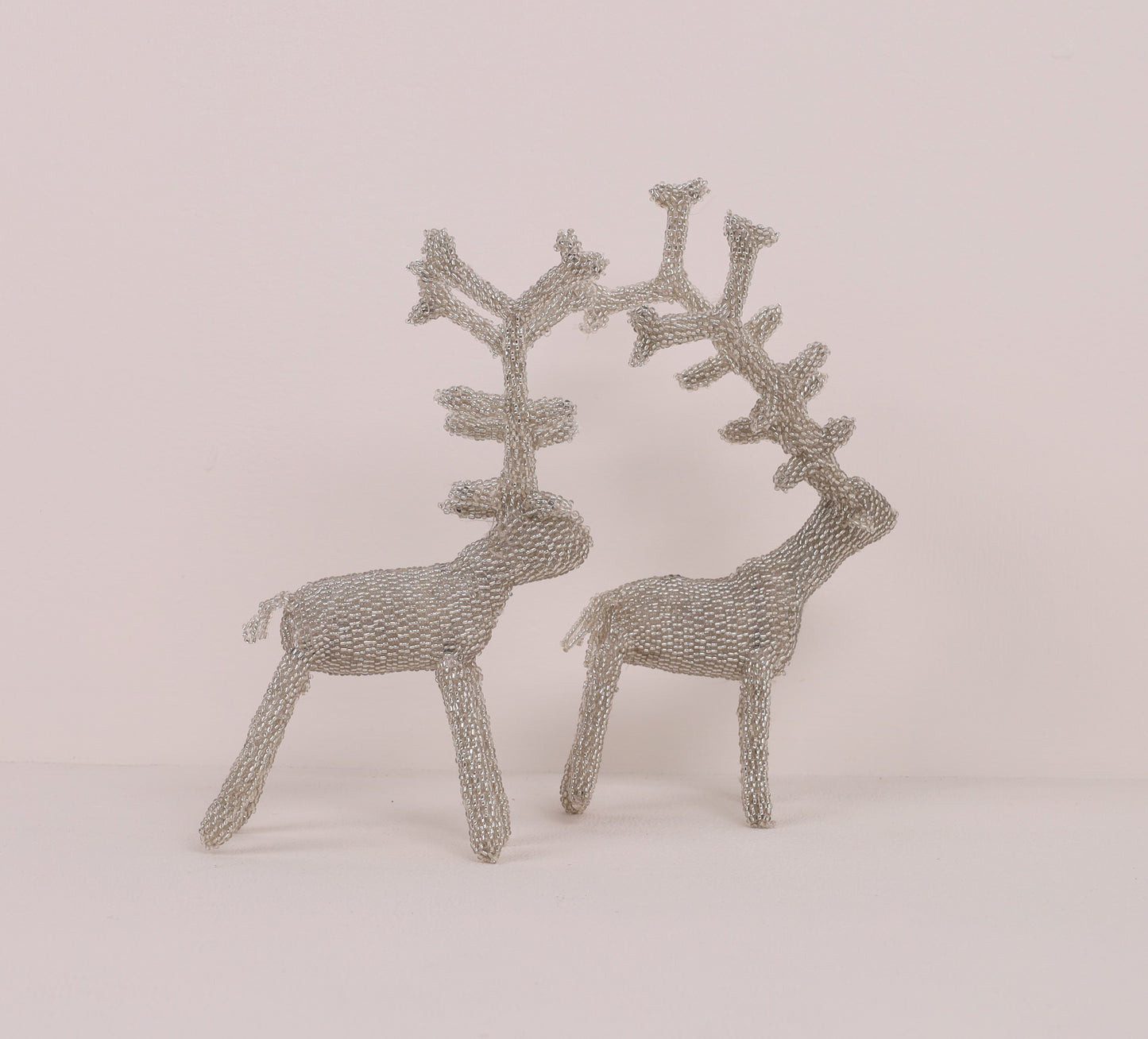 beaded reindeer art
