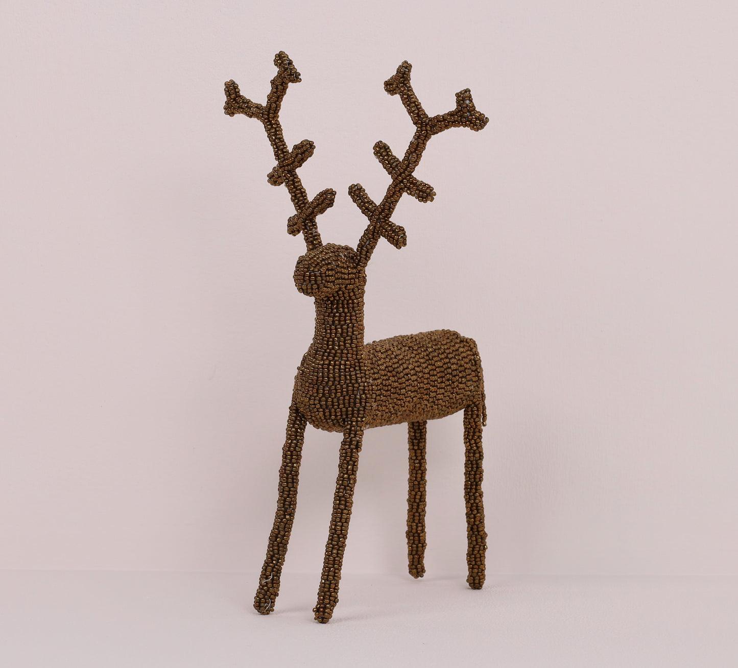 beaded reindeer art