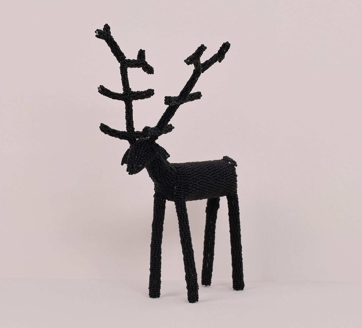 beaded reindeer art