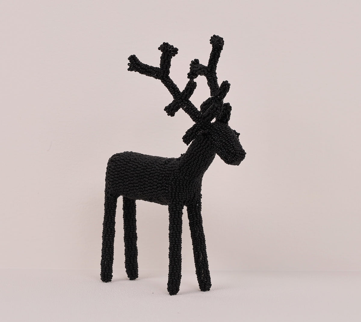 beaded reindeer art
