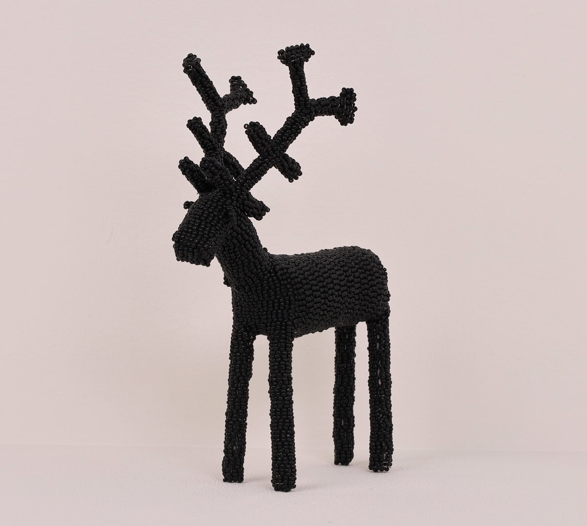 beaded reindeer art