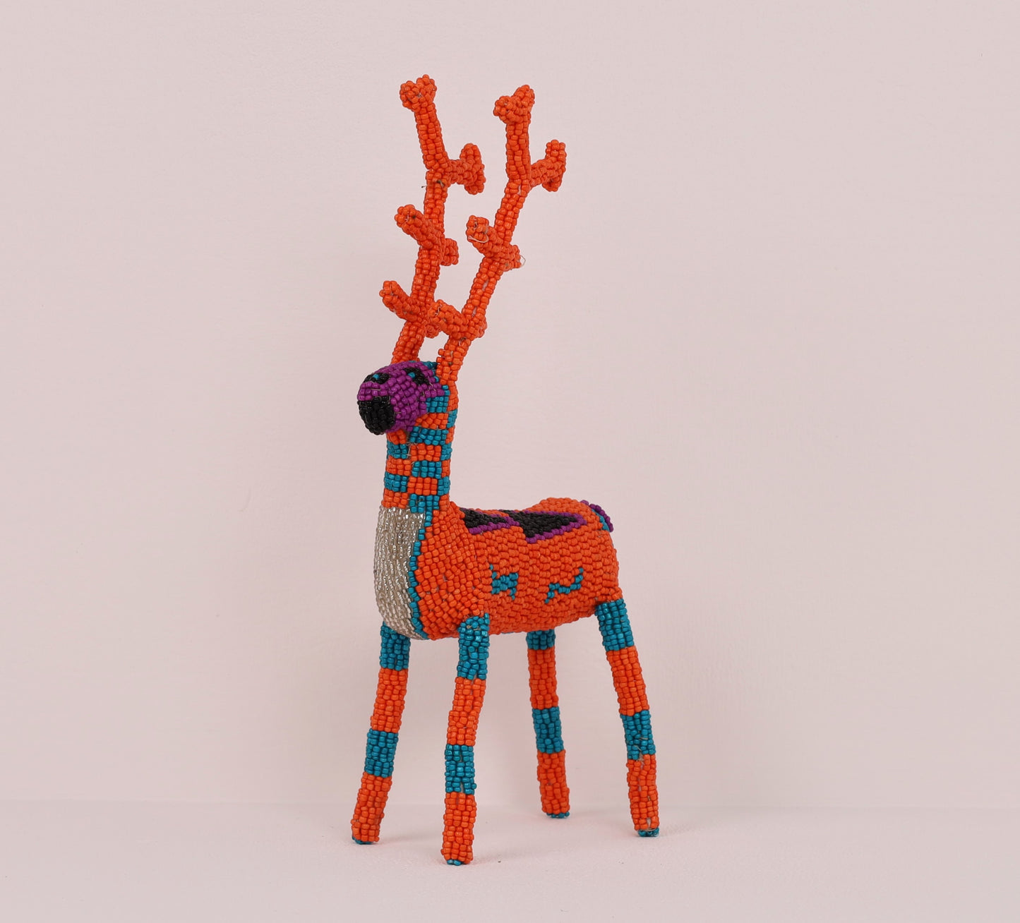 beaded reindeer art