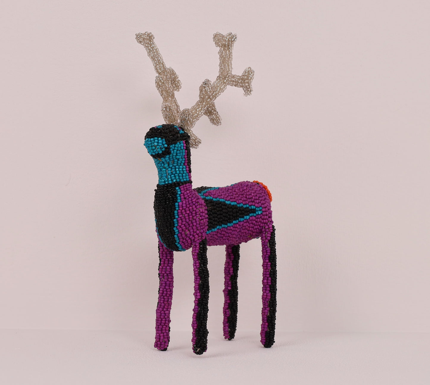 beaded reindeer art