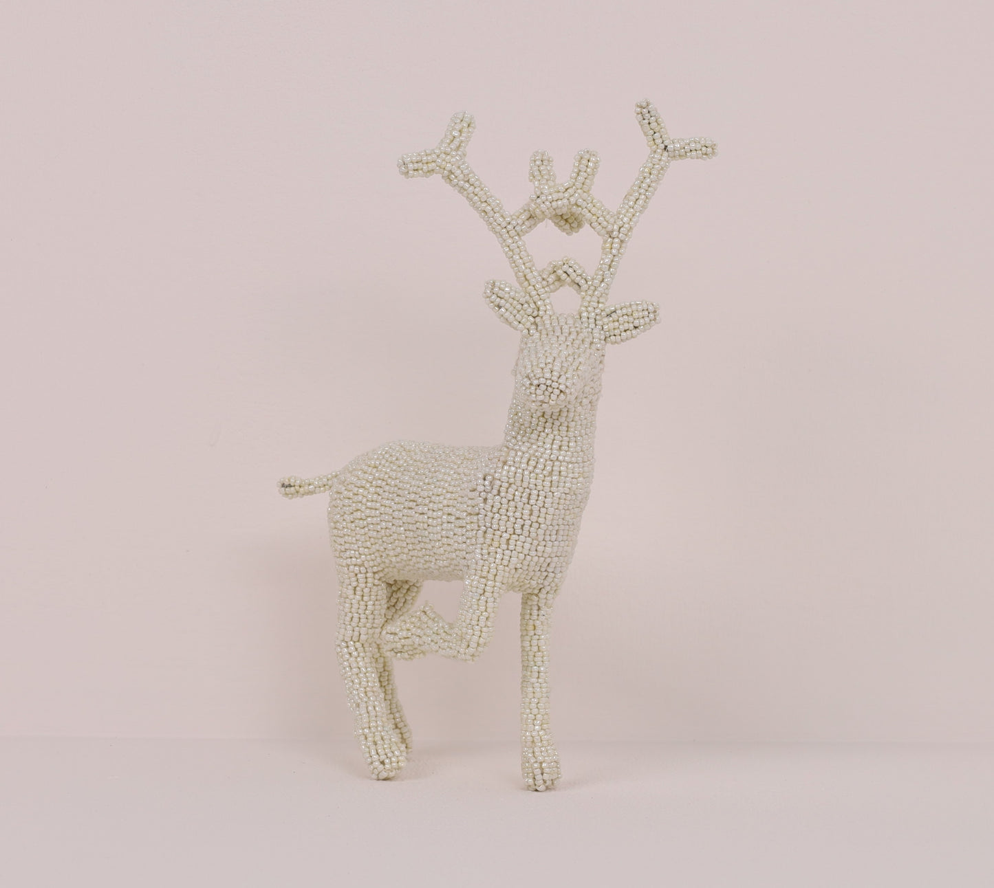beaded reindeer art