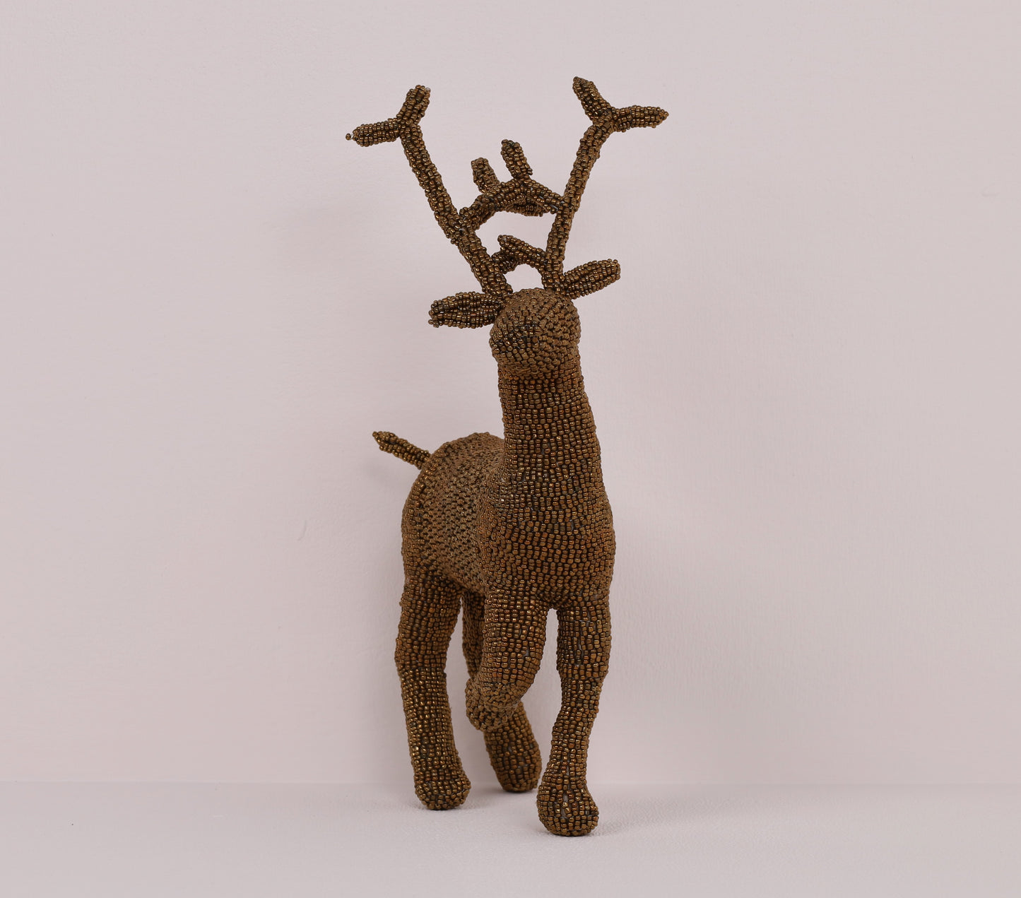 beaded reindeer art