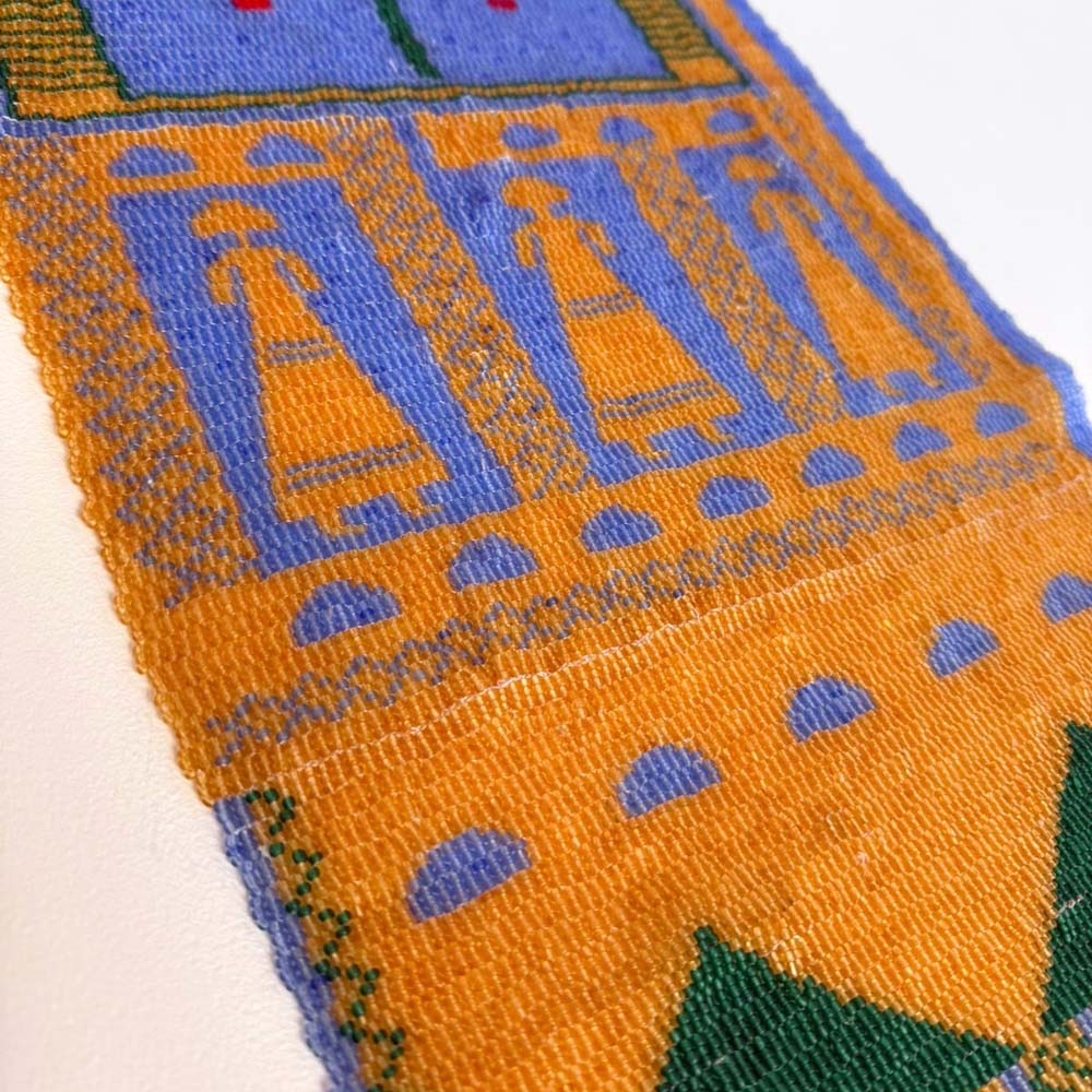 beaded runner art