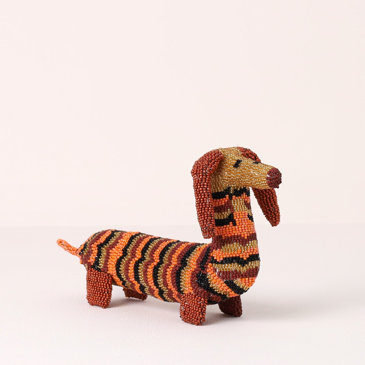 beaded dog art